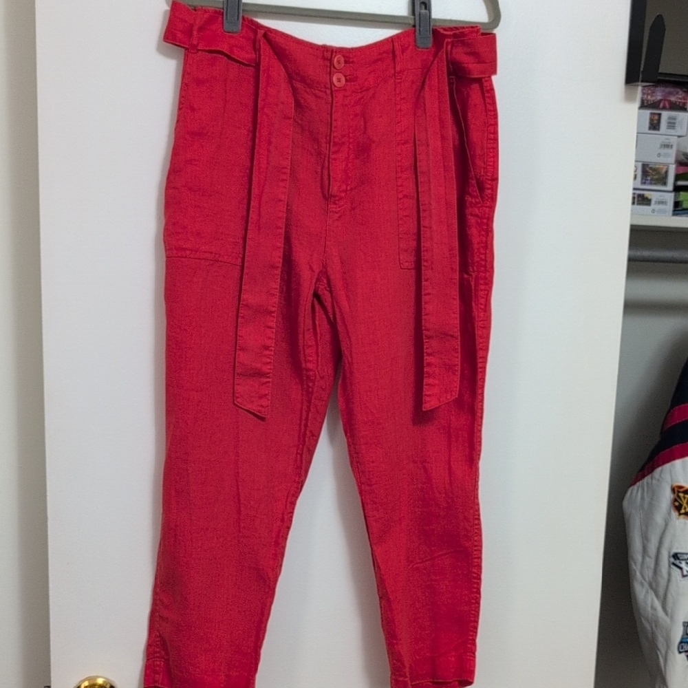 Ralph Lauren Vibrant Red Cropped Pants